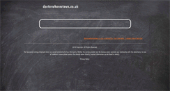 Desktop Screenshot of doctorwhoreviews.co.uk
